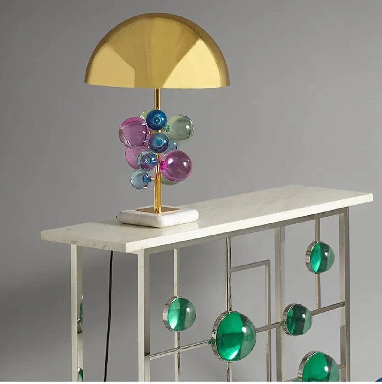 Crystal Decoration Mushroom Table Lamp